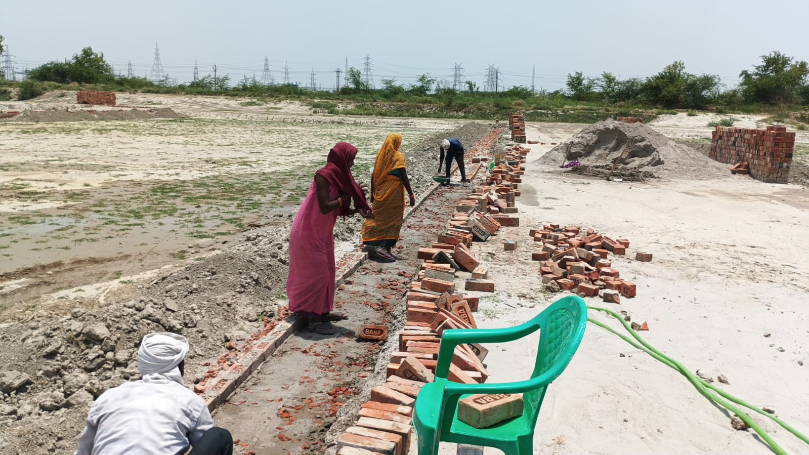 Plot infrastructure work Vigyan Path Lucknow