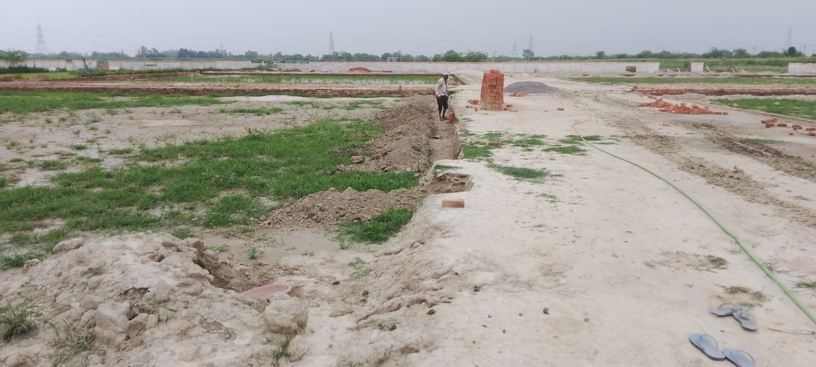 Vigyan Path Lucknow plot demarcation and boundary development